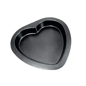 CAKE DECOR Non-Stick Heart Cake Mould - Small, Food-Grade Carbon Steel, Easy Release, Oven & Microwave Safe to 450°F - for Heart Cakes, Cheesecakes, Brownies, Desserts